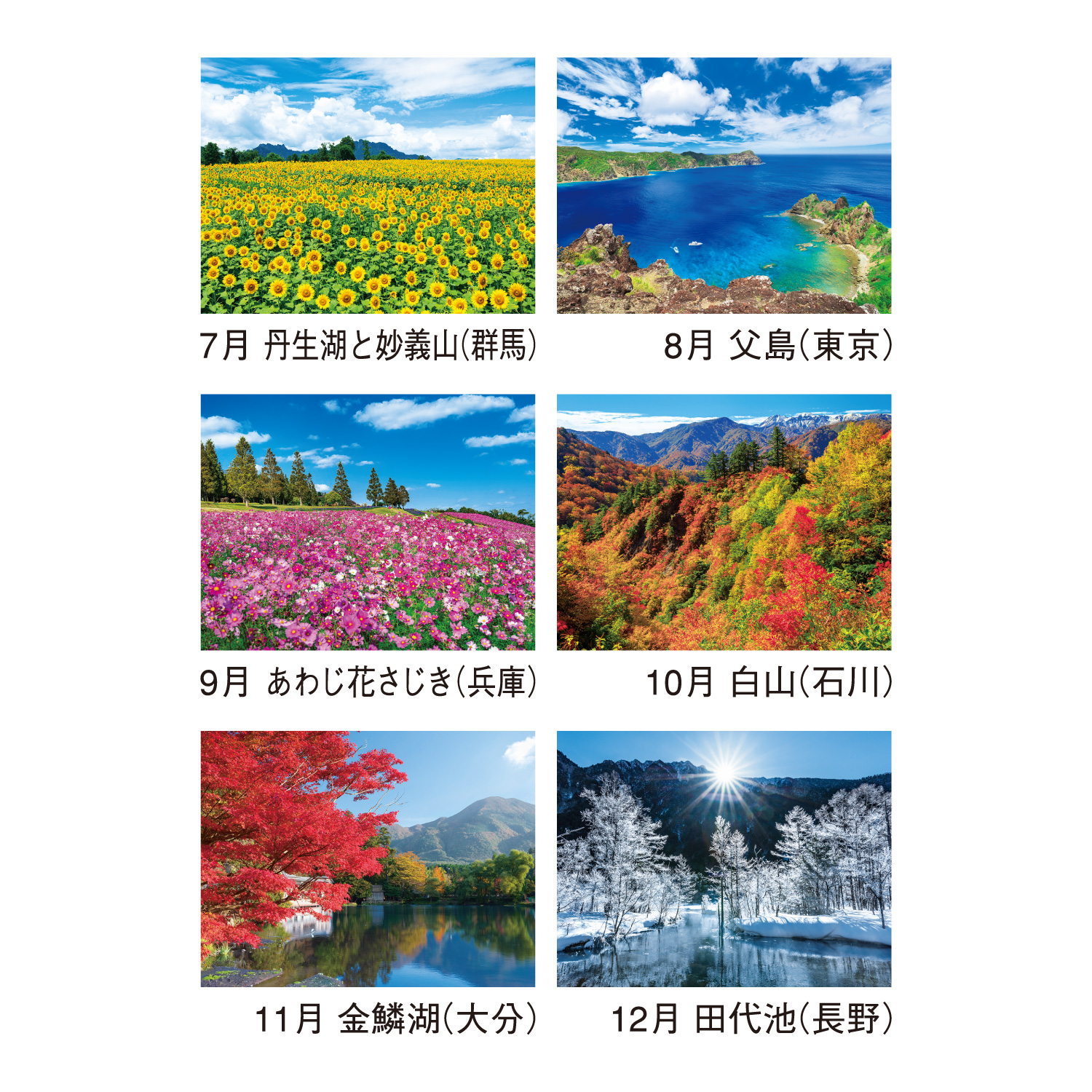 ザ･日本【美しい日本の風景と見やすい数字が特徴／10冊からご注文OK】¥31,746(税込)〜の画像