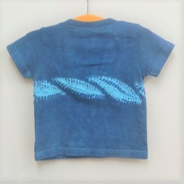【キッズ】藍染・夢屋コラボTシャツ WAVE柄画像