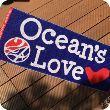 【コモノ】Ocean's Love+24karatsSURF コラボレーションハンドタオル画像