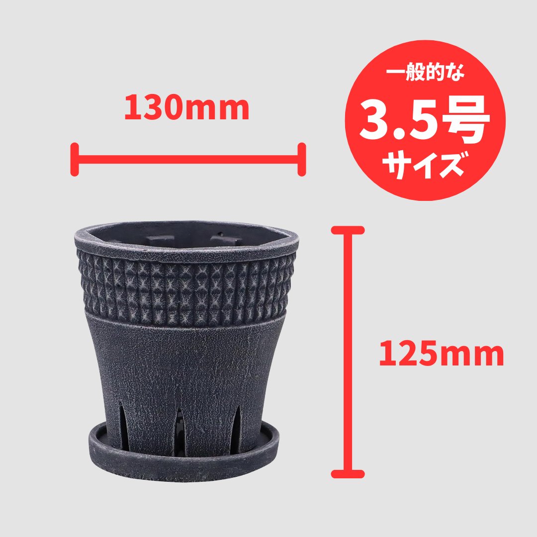 グロウポットC ブラックの画像