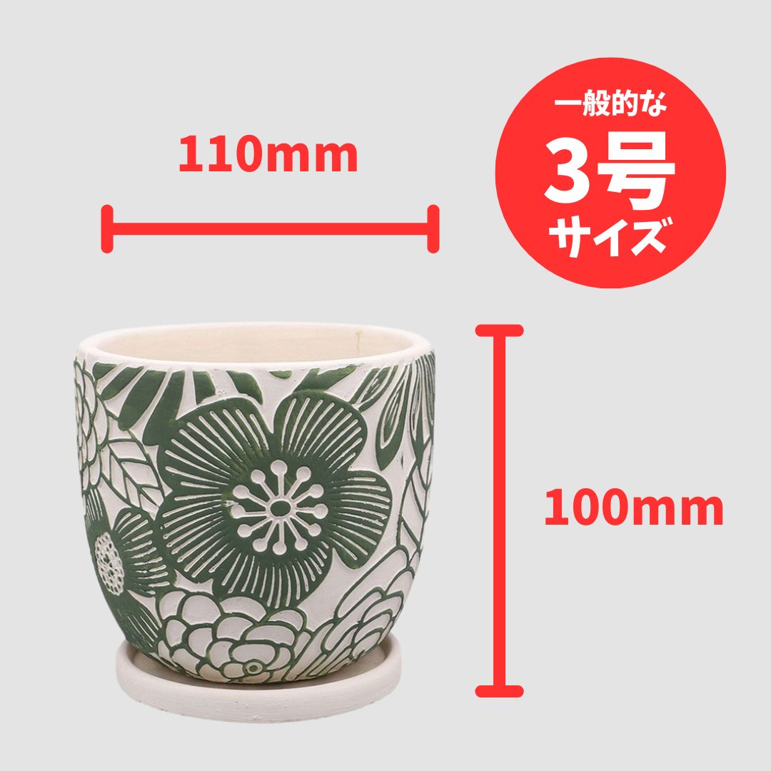 ブルーメポットA S グリーンの画像