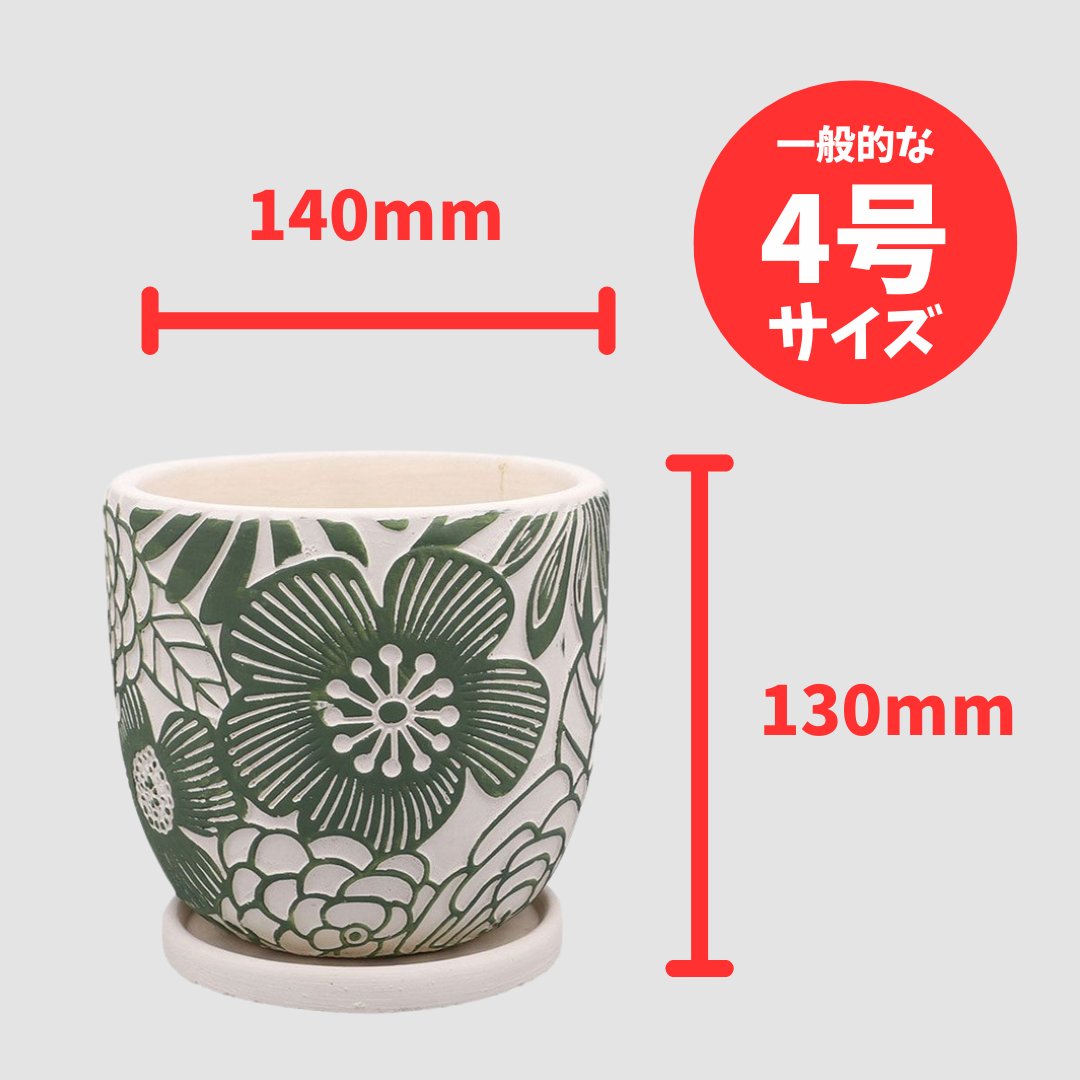 ブルーメポットA L グリーンの画像