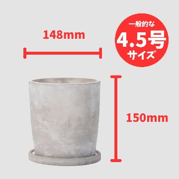 セメントポットラウンド Lの画像