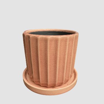 アコールストライプポット M ピンクの画像