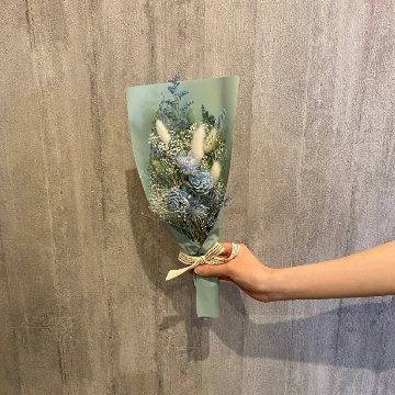 ドライフラワーおまかせ花束 Sサイズ ブルー系の画像