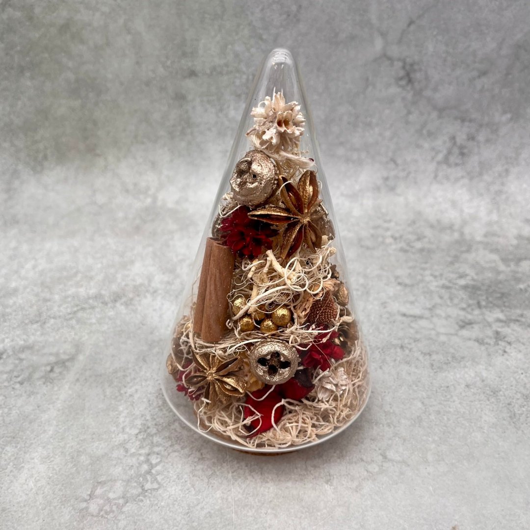 ナチュラルクリスマスガラスドームの画像