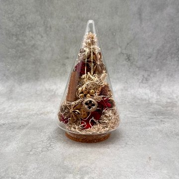 ナチュラルクリスマスガラスドームの画像