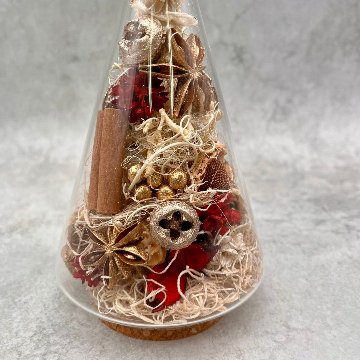 ナチュラルクリスマスガラスドームの画像