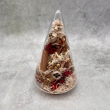 ナチュラルクリスマスガラスドームの画像