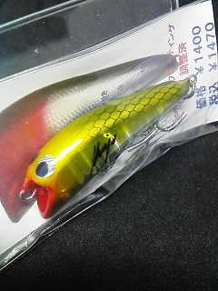 高知のマルモホビ～ ダンシングミノー 5cm イエローの画像