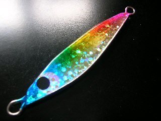 高知のマルモホビ～ ミニGTジグ 60g トロピカル スターダストホロの画像