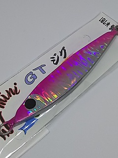 高知のマルモホビー ミニGTジグ 80g ピンク キリンホロの画像
