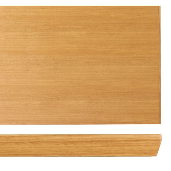 T30　オーク天然木突板 木縁仕上げ／抗菌メラミン化粧板 木縁仕上げの画像