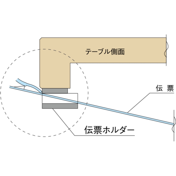 伝票ホルダー（天板用）の画像