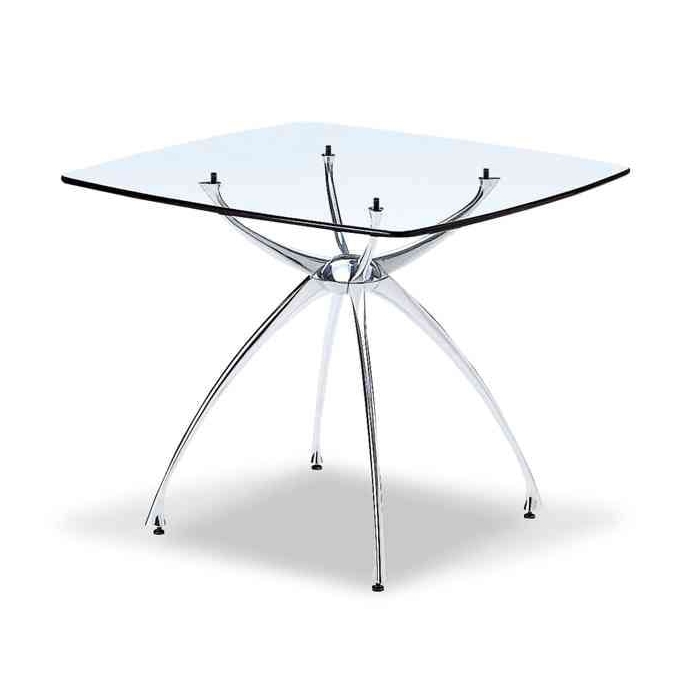 リンクガラステーブル 900×900【Link Glass Table】の画像