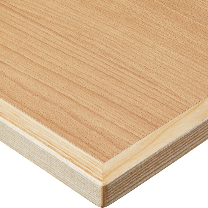 ST-004 メラミン化粧板／木縁巻き（20mm）【フリーサイズテーブル】の画像