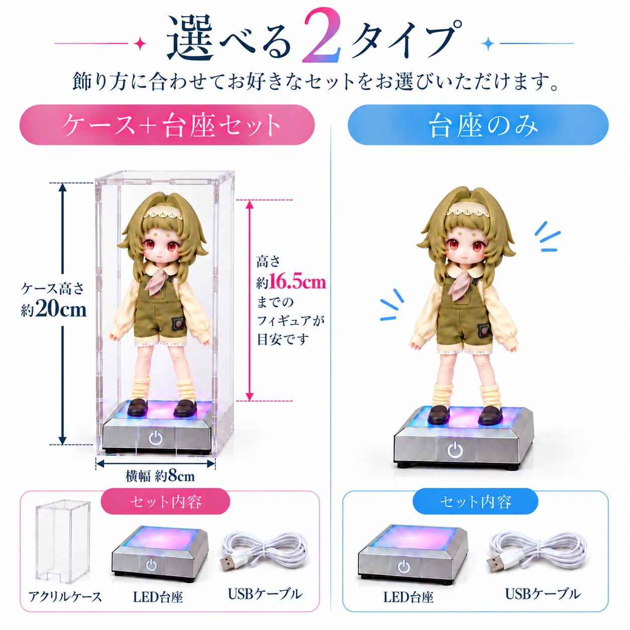 推しを飾る LEDディスプレイケースの画像