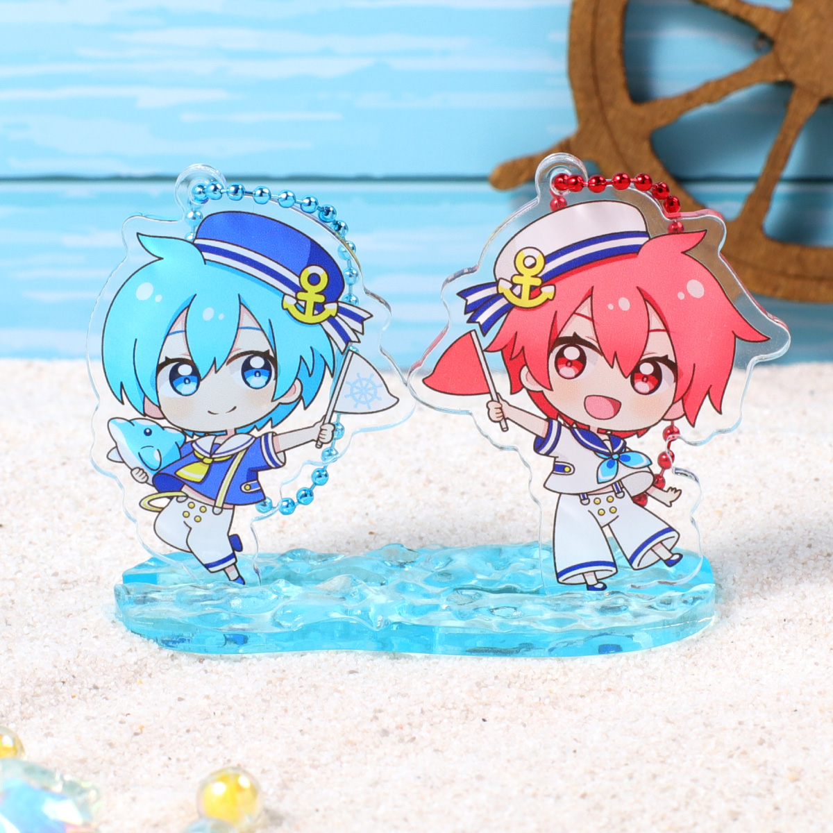 水面アクリル台座ダブルの画像