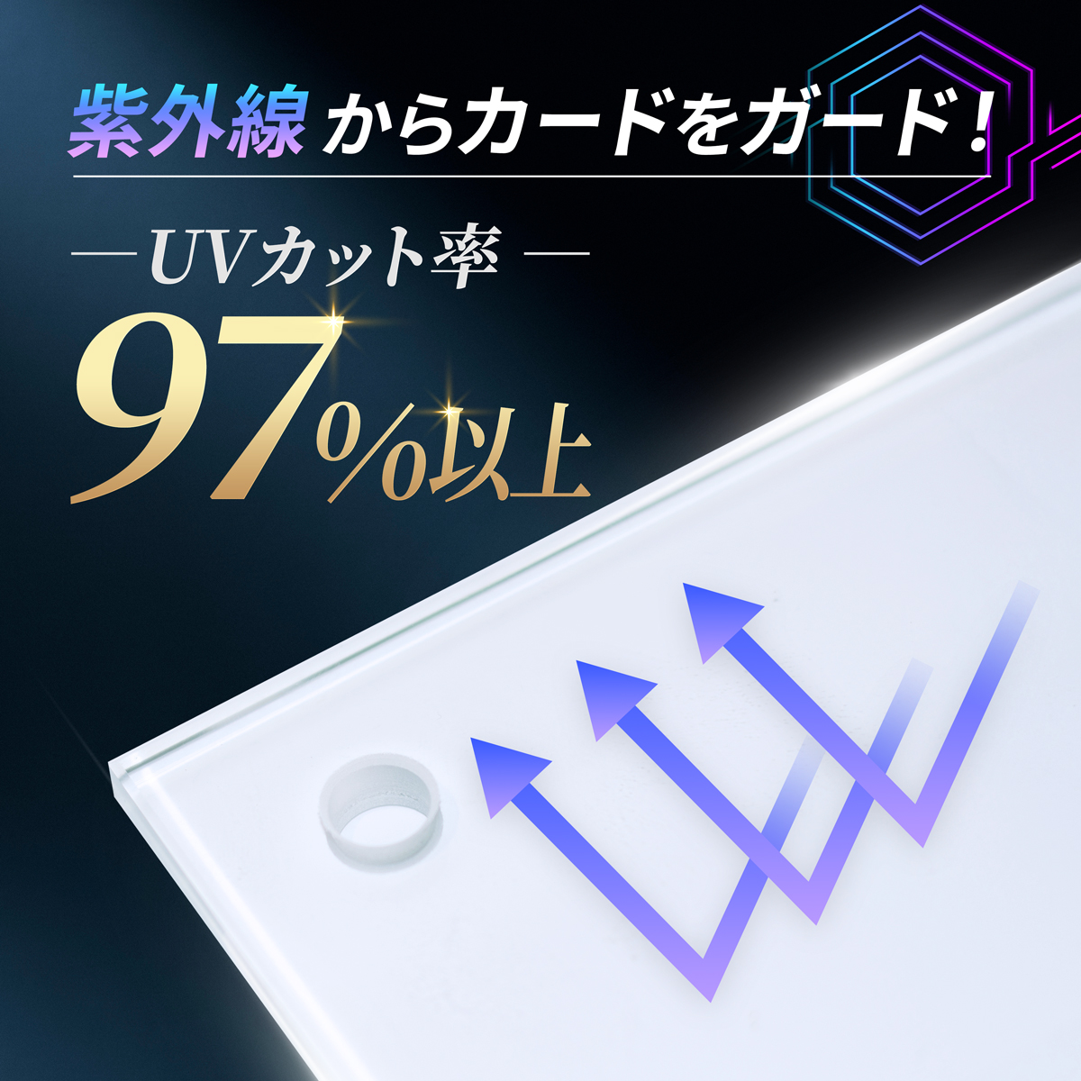 シールドPRO　UVカット 3連 2色展開の画像