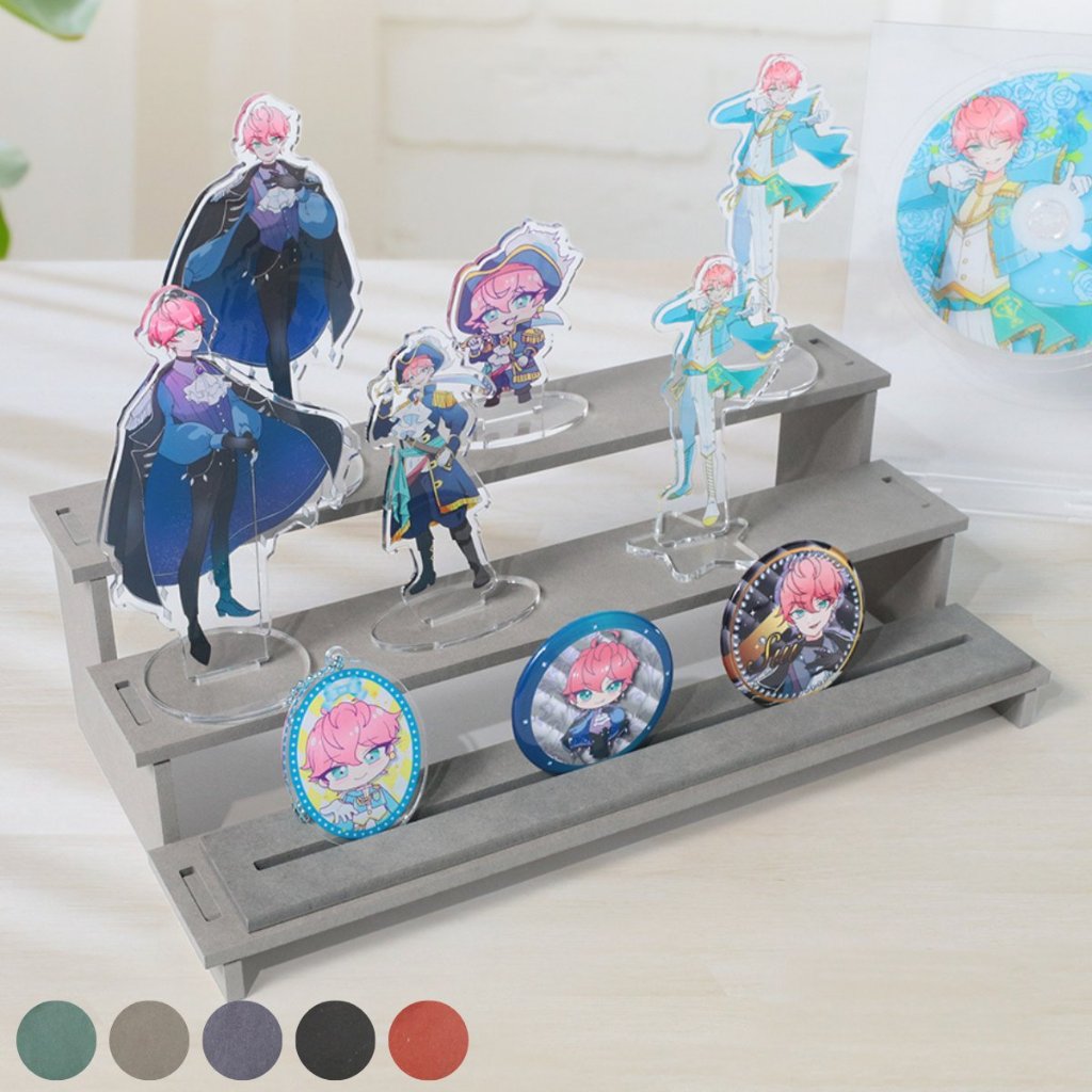 カラー木製ひな壇 3段　5色展開の画像
