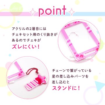 チェキスタンド 6色展開の画像