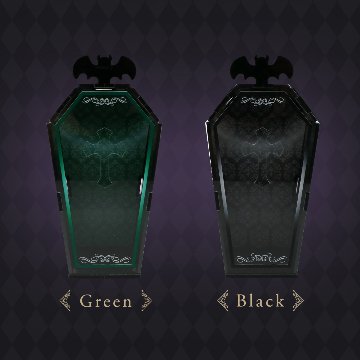 アクリルBOX 棺 6色展開の画像