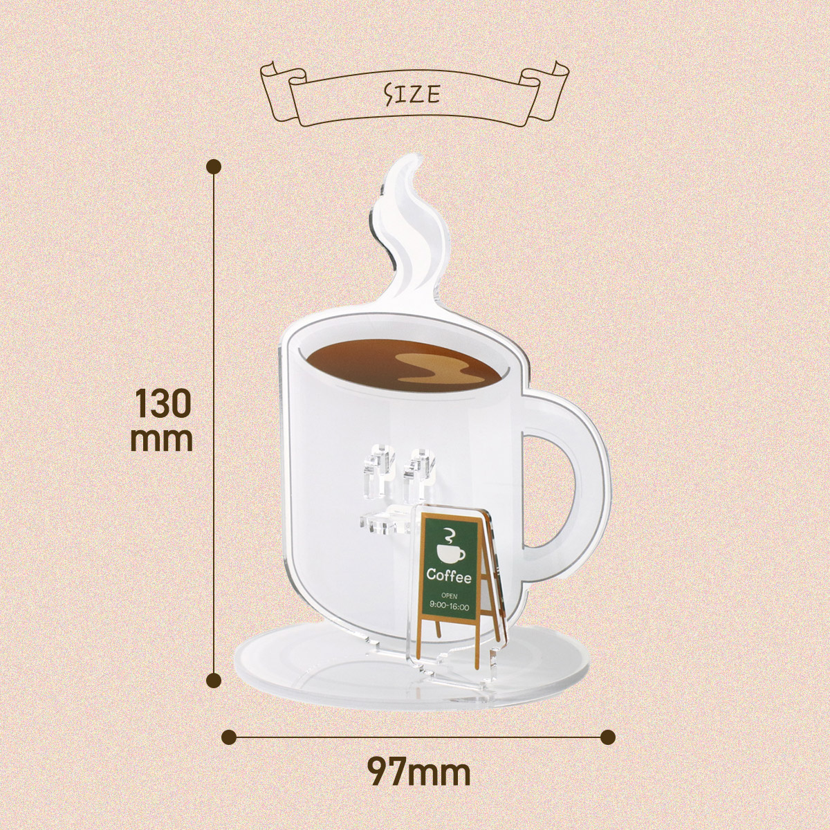 缶バッジスタンド カフェシリーズ 全4種の画像