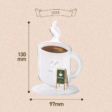 缶バッジスタンド カフェシリーズ 全4種の画像