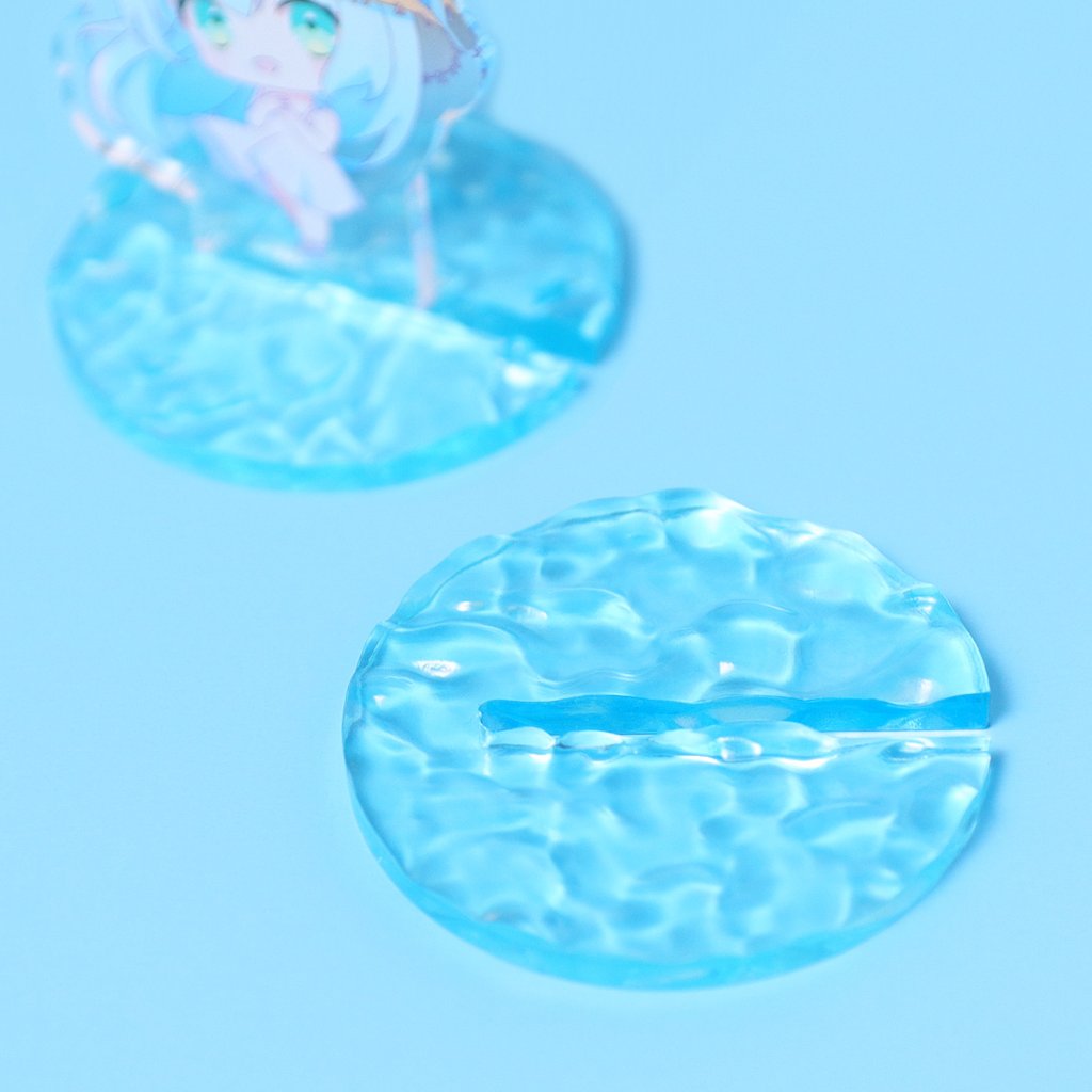 水面アクリル台座の画像