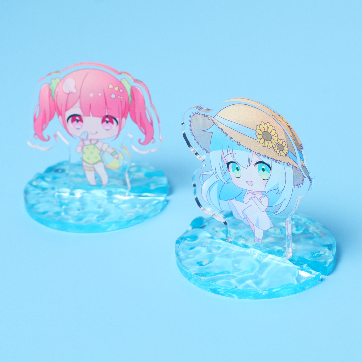 水面アクリル台座の画像