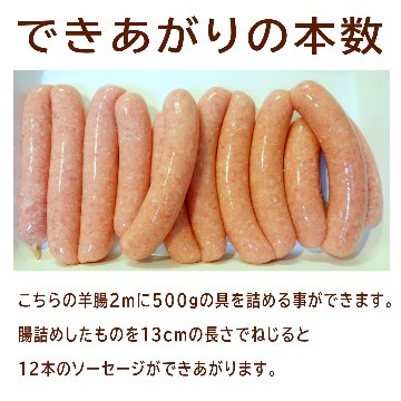 天然羊腸２ｍアルミ個包装（プラスチックガイド付き）（ニュージーランド産）の画像