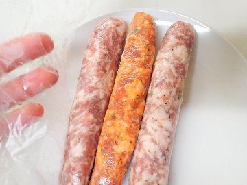 生ソーセージ3種類セット無添加（100g×3本）サルシッチャ（ビアンコ・ピッカンテ・マルサラ）【クール冷凍】（他の商品と同梱不可）の画像