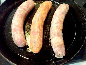 生ソーセージ3種類セット無添加（100g×3本）サルシッチャ（ビアンコ・ピッカンテ・マルサラ）【クール冷凍】（他の商品と同梱不可）の画像