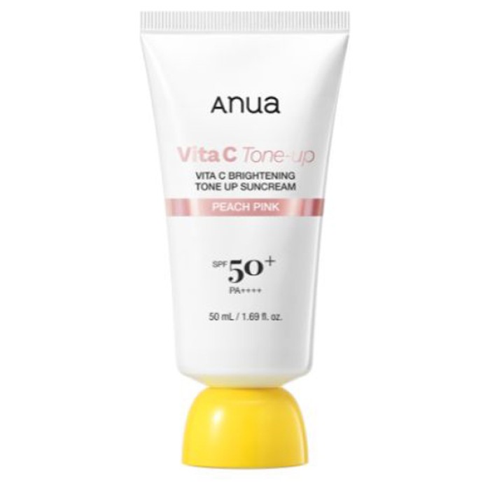 ANUA(アヌア) ビタCトーンアップサンクリーム 50ml SPF50+ PA++++ ビタミン 化粧下地 日焼け止め UVクリーム うるおい 保湿 肌トーン ピンクベージュ オールインワンの画像