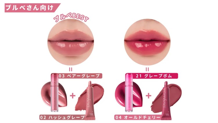 rom&nd(ロムアンド) カラーリップマット 8g 全6カラー リップベース プライマー 密着 マットリップ 口紅 リップ下地 イエベ ブルベ 日本限定カラー プチプラコスメ メイクアップの画像