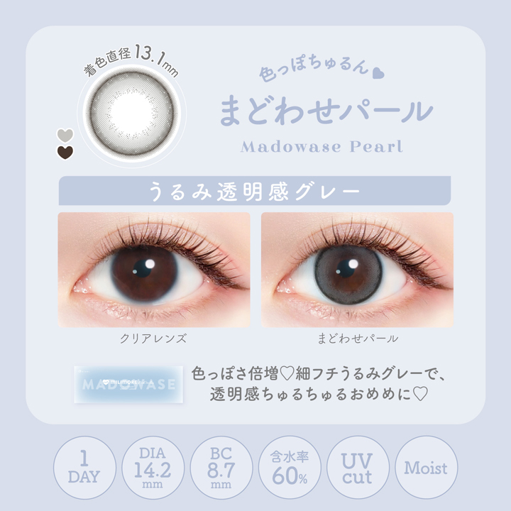 エバーカラーワンデーミリモア【1箱10枚入】全8カラーの画像