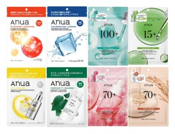 Anua シートマスク 7枚入×選べる3種セット　全7種 スキンケア 保湿 マスクパック 韓国コスメ アヌア 即日発送 送料無料 ポスト投函の画像
