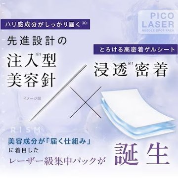 RISM  ピコレーザー ニードルスポットパック10枚入り ※2点以上購入で送料無料の画像