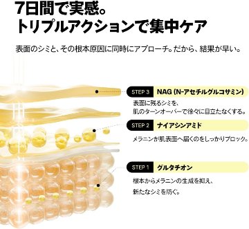 グルタチオンセブン ダークスポットセラム30ml 美容液 無臭 グルタチオン 純度99％ トーンアップ manyo 韓国コスメの画像