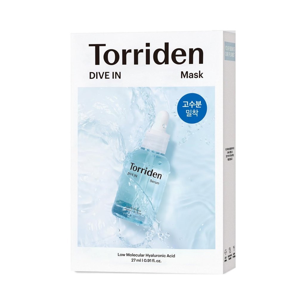 Torriden (トリデン)ダイブイン マスク 27ml×10枚 箱なし スキンケア 保湿 ヒアルロン酸 無着色 無香料 無鉱物 油界面活性剤不使用 アルコールフリー ヴィーガン処方 トリデンの画像