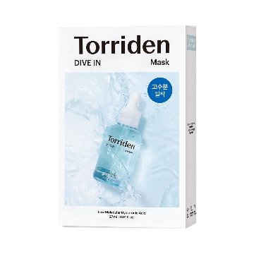 Torriden (トリデン)ダイブイン マスク 27ml×10枚 箱なし スキンケア 保湿 ヒアルロン酸 無着色 無香料 無鉱物 油界面活性剤不使用 アルコールフリー ヴィーガン処方 トリデンの画像