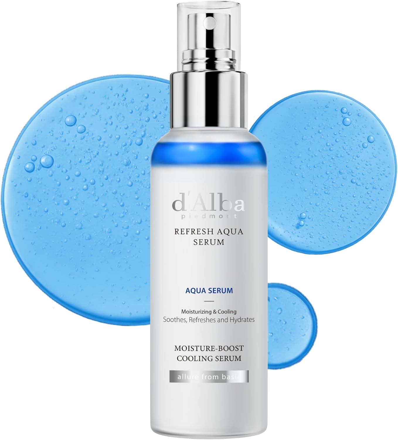 d’Alba ダルバ リフレッシュアクアスプレーセラム 100ml スキンケア 冷感 ひんやり クールダウン 保湿ケアミスト 美容液 化粧水 フェイスミスト 韓国コスメの画像