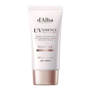 d’Alba ダルバ ウォータフルトーンアップサンクリーム ピンク 50ml 化粧下地 ベースメイク 日焼け止め UVカット カバーアップ 韓国コスメの画像