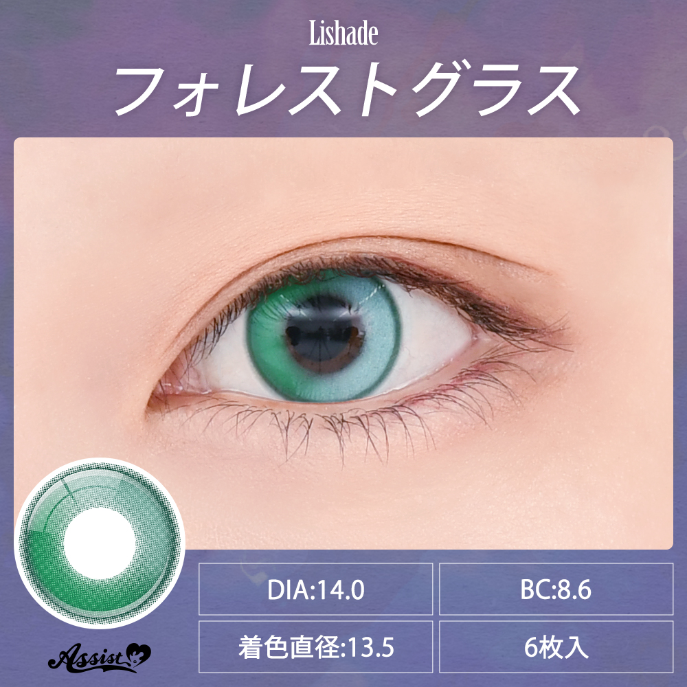 アシストシュシュ リシェイド ワンデー【1箱6枚入】全12カラーの画像