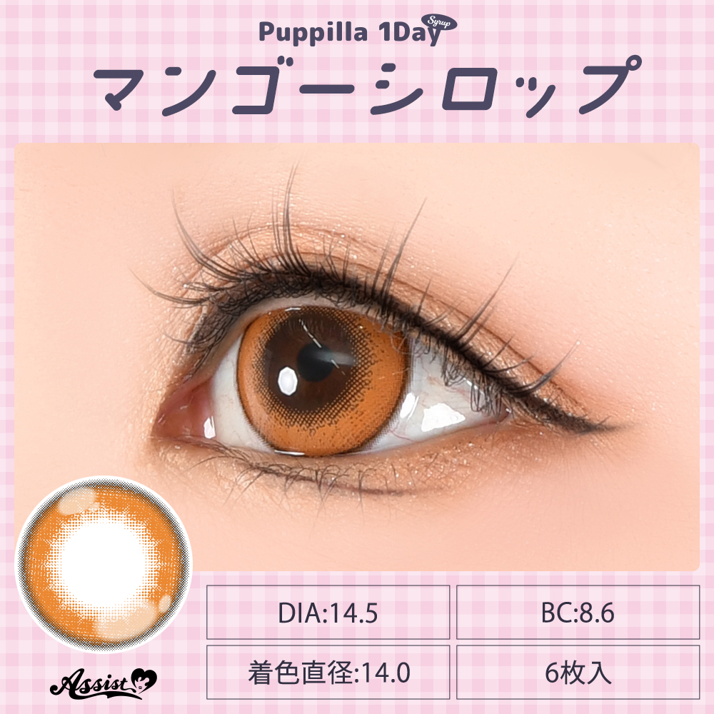 アシストシュシュ パピーラワンデーシロップ【1箱6枚入】全31カラーの画像