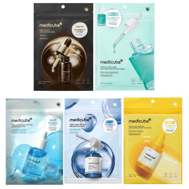 medicube メディキューブ シートマスク 7枚入 全5種 シートマスク マスクパック 敏感肌 スキンケア 保湿 マスクパック 韓国コスメの画像