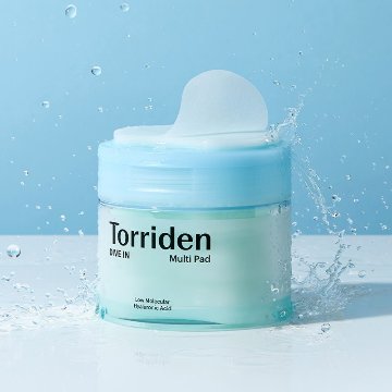 Torriden（トリデン） ダイブインマルチパッド 80枚入り スキンケア 乾燥 保湿 ふき取り化粧水 ヒアルロン酸 クーリングケア 無着色 無香料 敏感肌 トリデン 韓国コスメの画像
