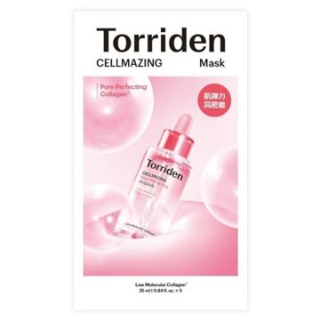 Torriden（トリデン）セルメイジング コラーゲンポア  3枚入 シートマスク 弾力 ハリ 毛穴 300DA 低分子 5D複合コラーゲン 低刺激 敏感肌 韓国コスメ の画像