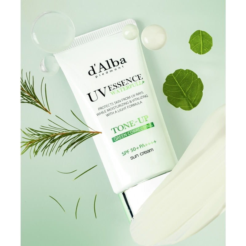 d’Alba ダルバ ウォータフルトーンアップサンクリーム グリーン 50ml 化粧下地 ベースメイク 日焼け止め UVカット カバーアップ 韓国コスメの画像