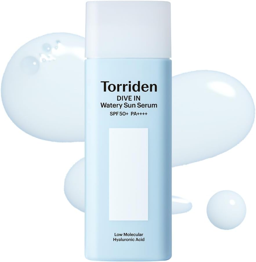 Torriden トリデン ダイブイン ウォータリー サンセラム 50ml 日焼け止め SPF50+ PA++++ UVカット 保湿 美容液 うるおい パンテノール 水分感 ヒアルロン酸 低刺激 の画像